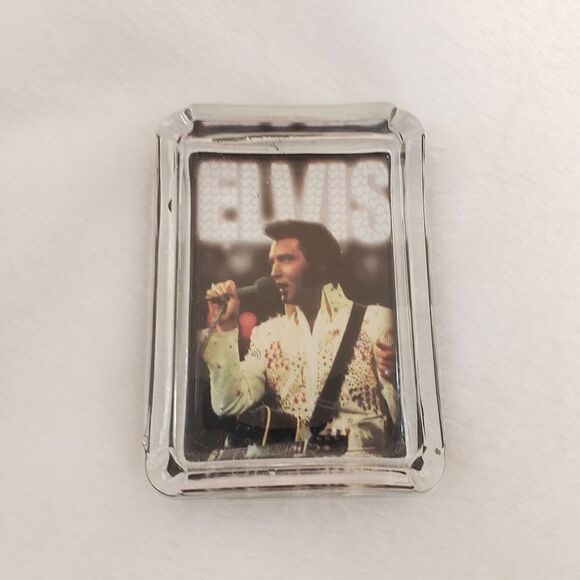Elvis Presley Glass Ashtray - Picture 1 of 3